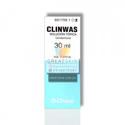 Clinwas (аналог Dalacin T) жидкость с клиндамицином 1% | 30мл